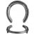 HMS Concave Front Side Clip - 3/8 x 3/4